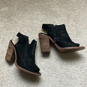 Vince Camuto Open Toe Booties